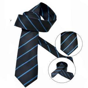 Navy Blue & Royal Blue Lining Tie